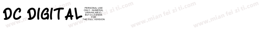 DC DIGITAL字体转换